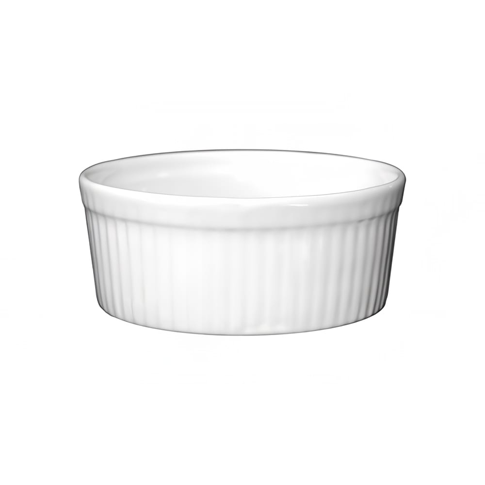 129-RAMF8EW 6 oz Ramekin - Porcelain, European White