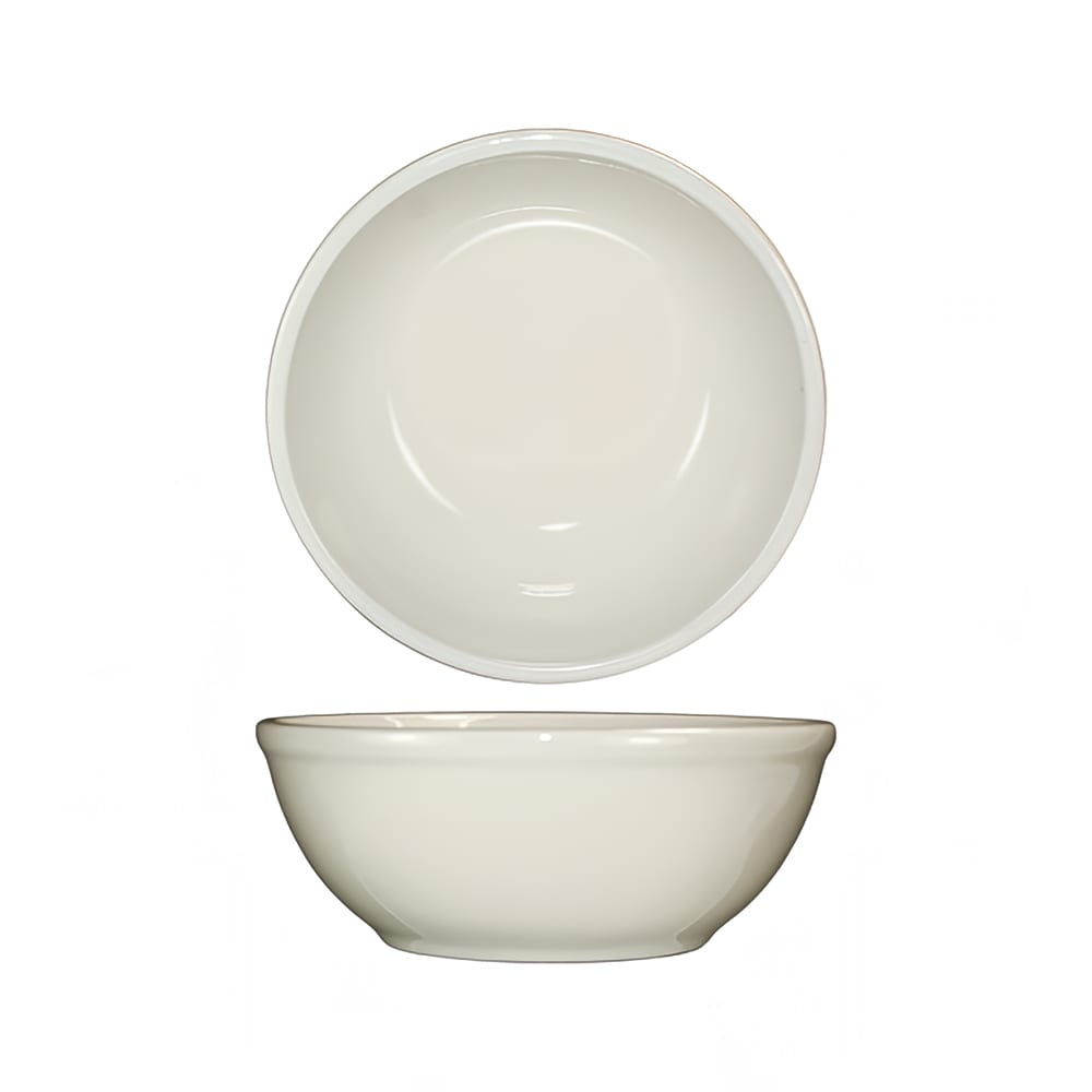 129-RO18 16 oz Round Roma™ Oatmeal/Nappie Bowl - Ceramic, American White