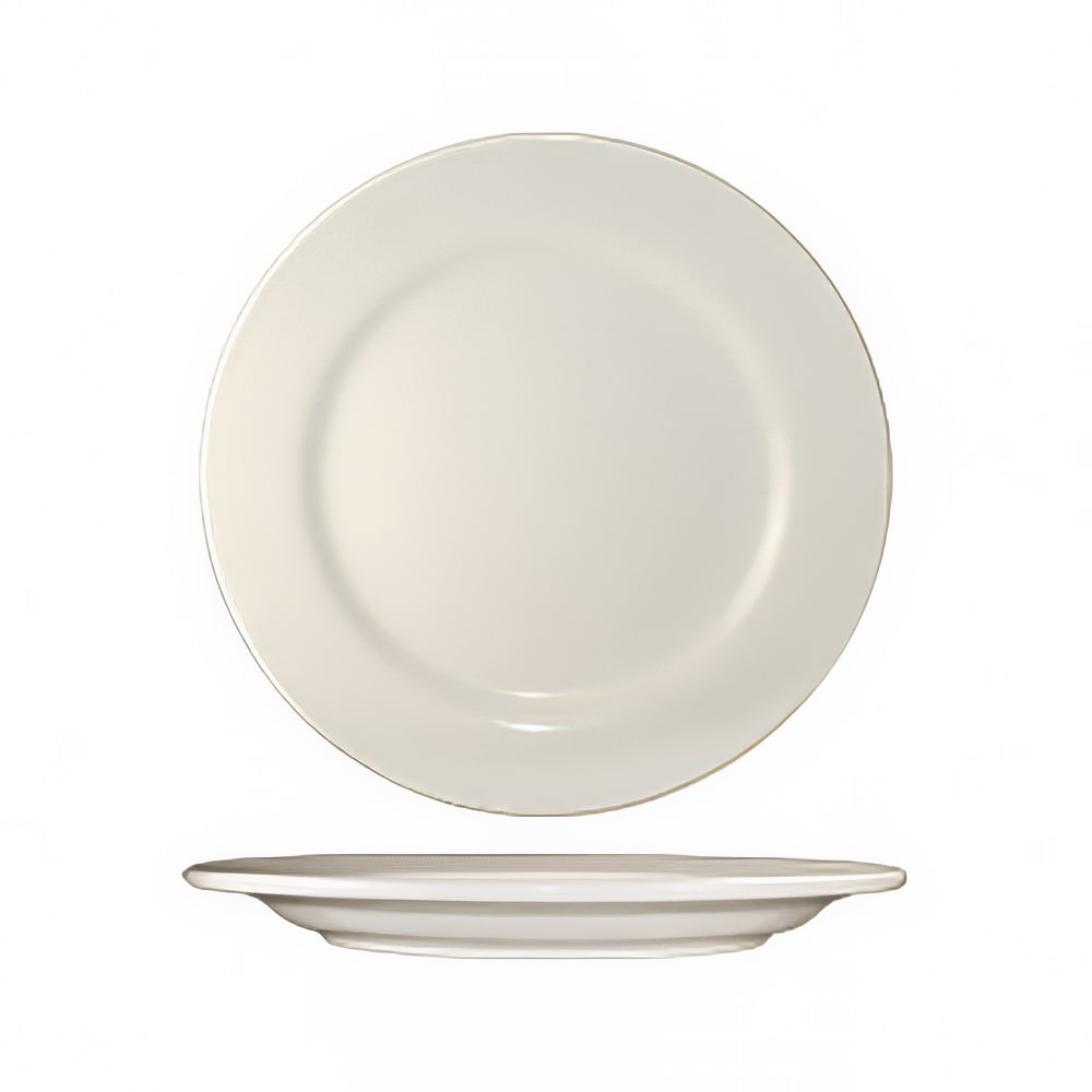 129-RO21 12" Round Roma™ Plate - Ceramic, American White