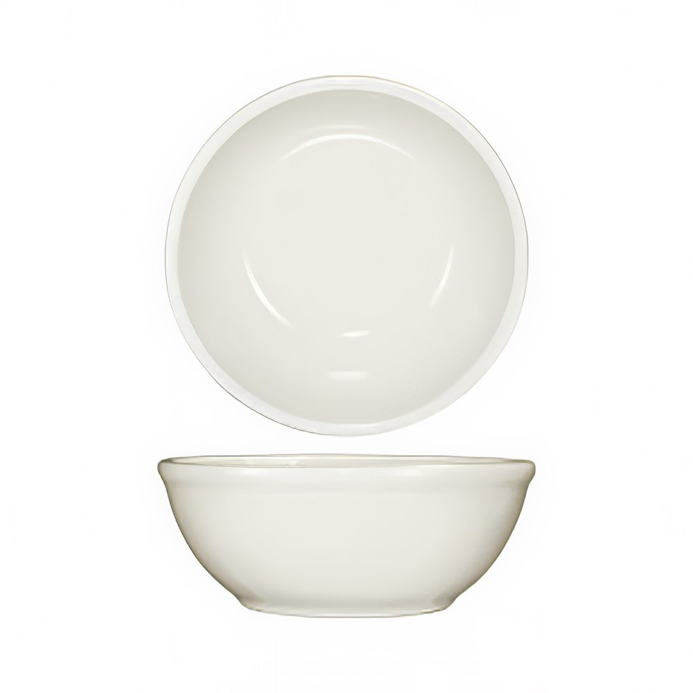 129-RO15 15 oz Round Roma™ Oatmeal/Nappie Bowl - Ceramic, American White