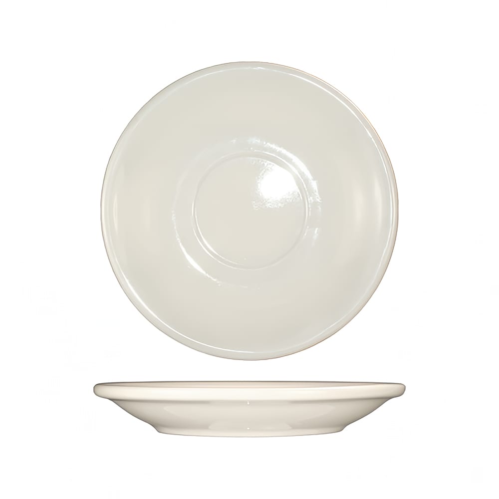 129-RO36 5 1/8" Round Roma™ Saucer - Ceramic, American White