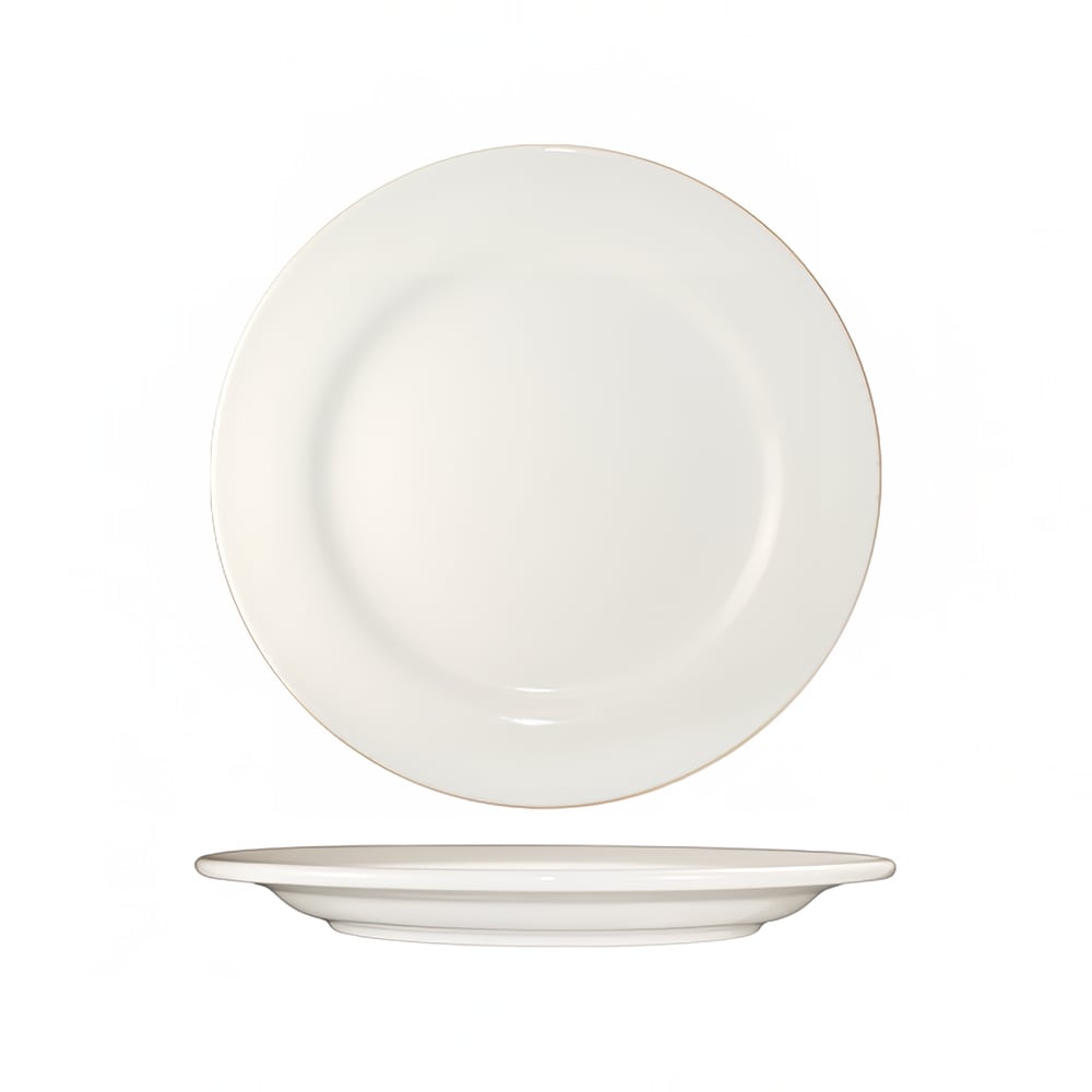 129-RO16 10 1/4" Round Roma™ Plate - Ceramic, American White