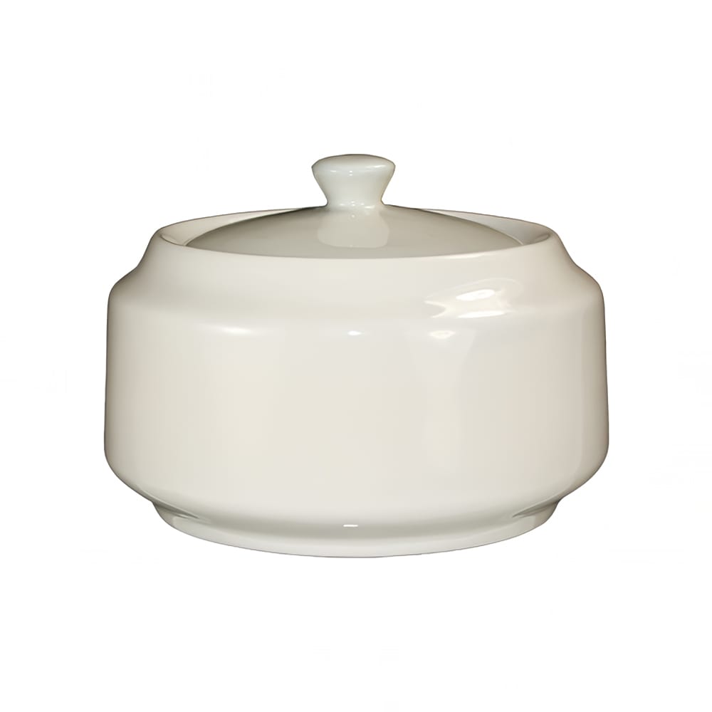 129-RO61 14 oz Roma™ Sugar Container - Ceramic, American White