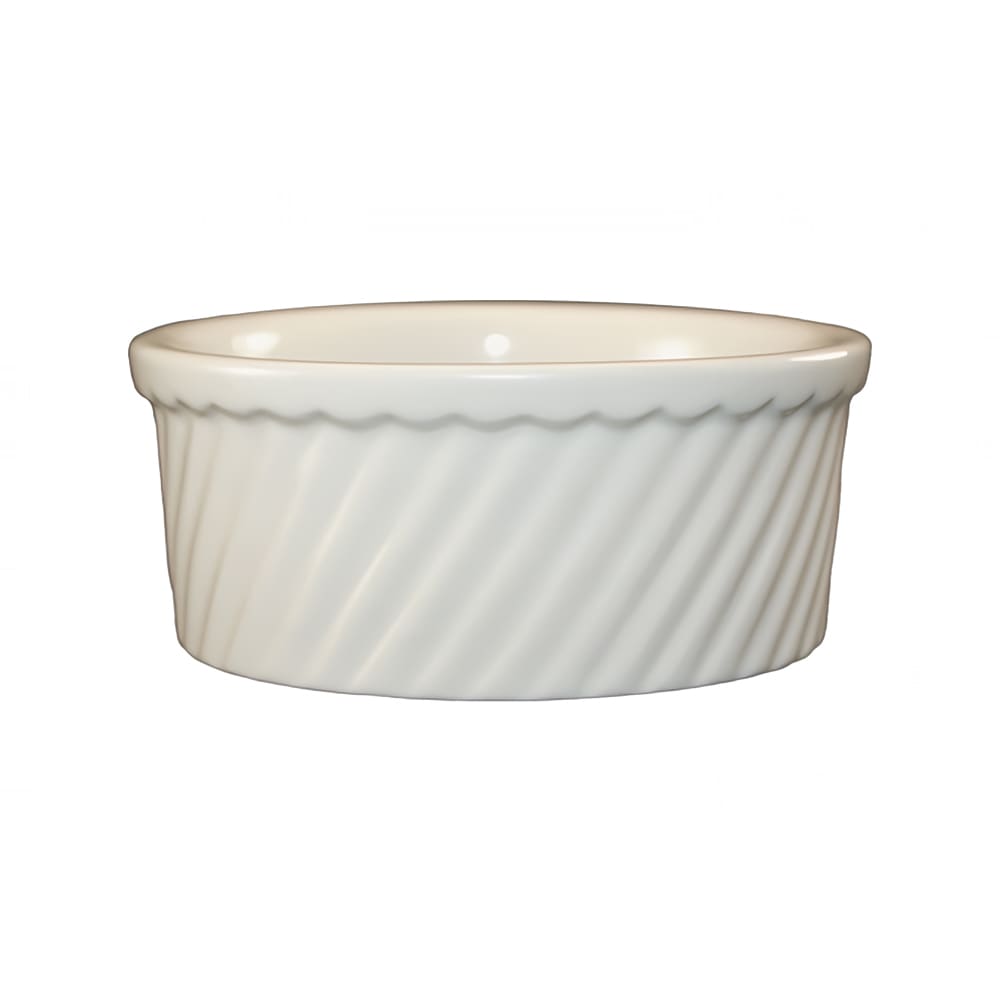 129-SOFS20AW 20 oz Round Soufflé Dish - Ceramic, American White