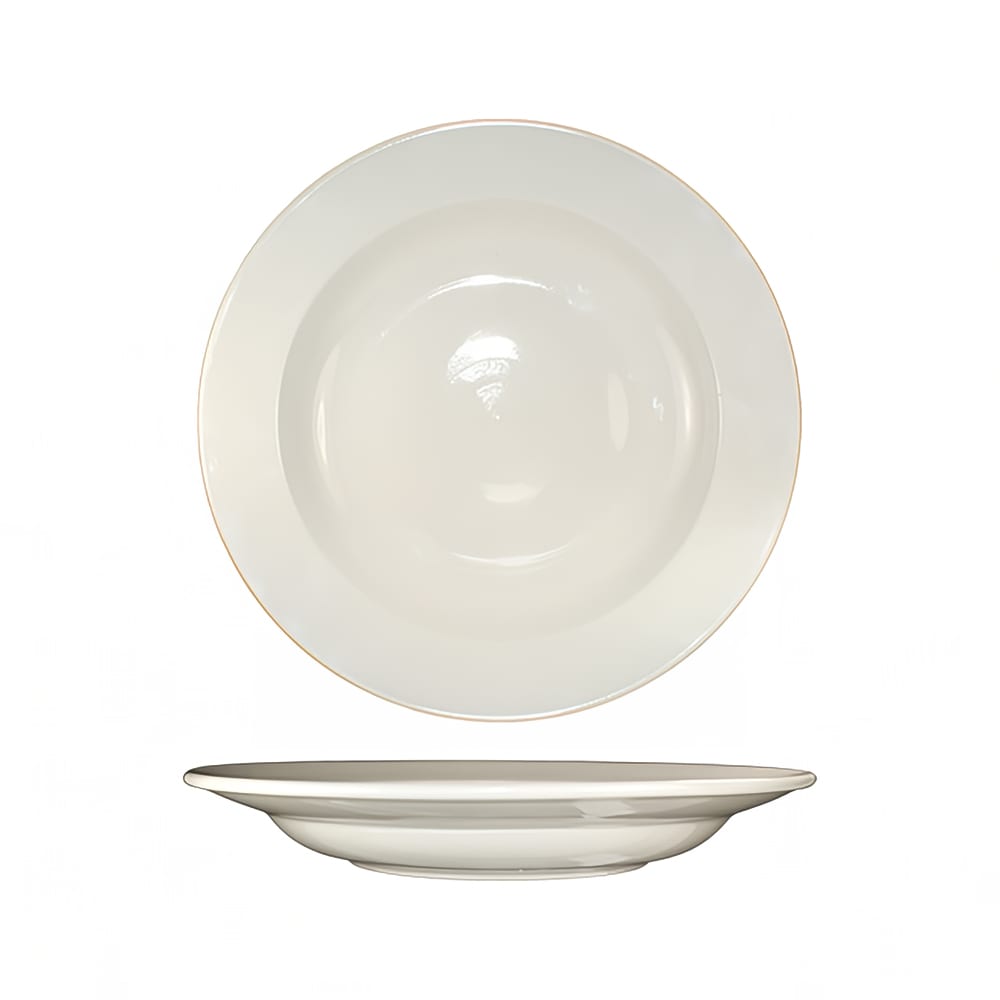 129-RO125 26 oz Round Roma™ Pasta Bowl - Ceramic, American White