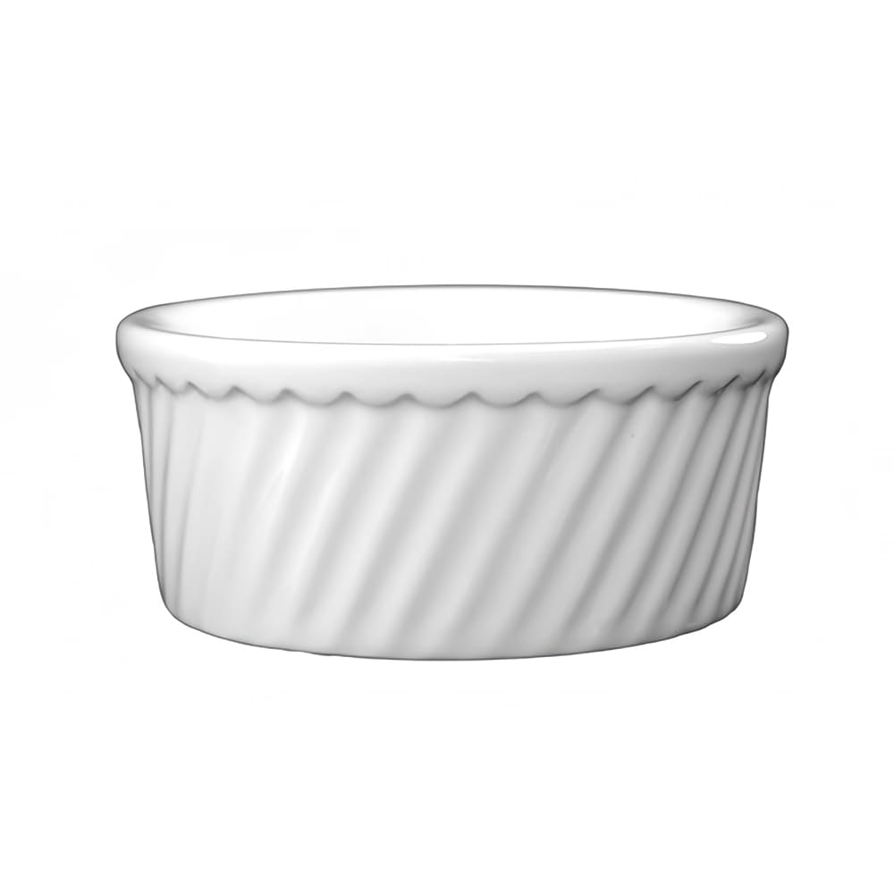 129-SOFS20EW 20 oz Round Soufflé Dish - Porcelain, European White