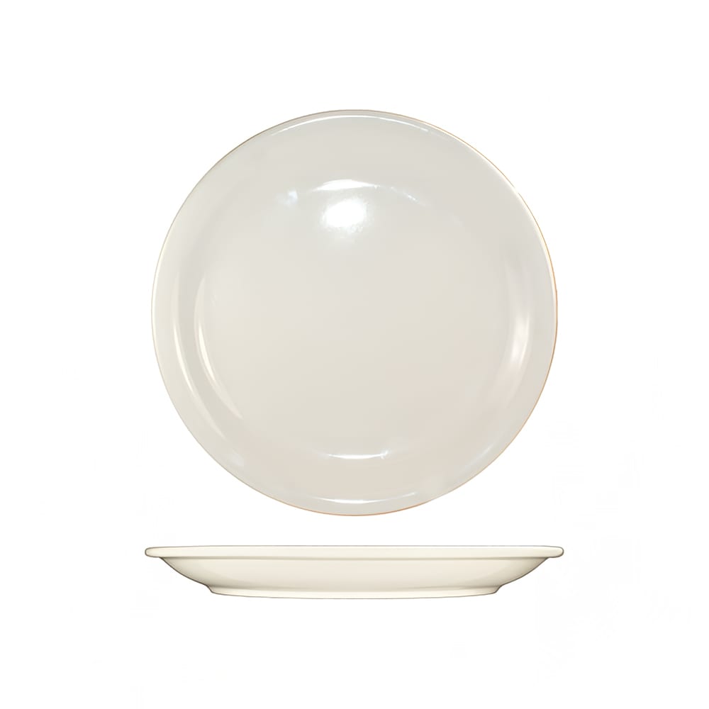 129-VA8 9" Round Valencia™ Plate - Ceramic, American White