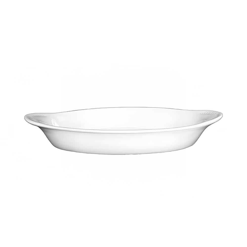 129-WRO8EW 8 oz. Oval, Welsh Rarebit - Stoneware, European White