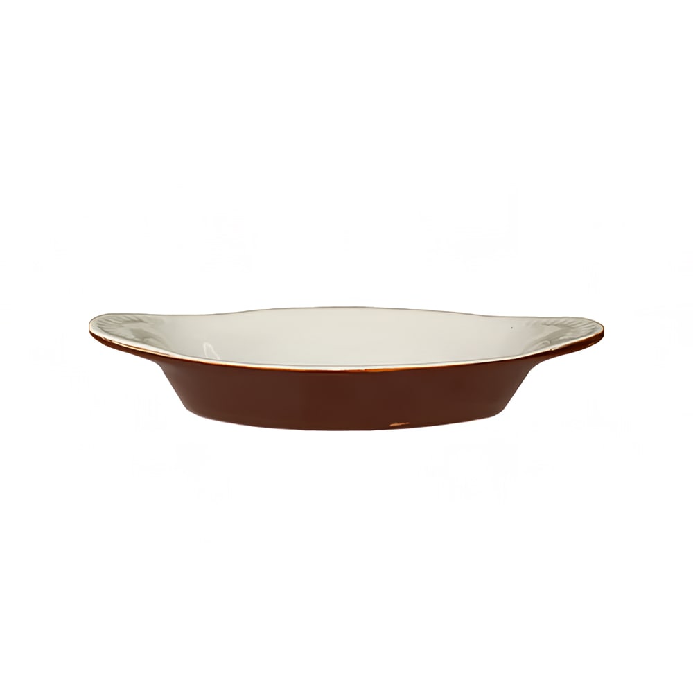 129-WRO15B 15 oz. Oval, Rarebit - Ceramic, Caramel/American White