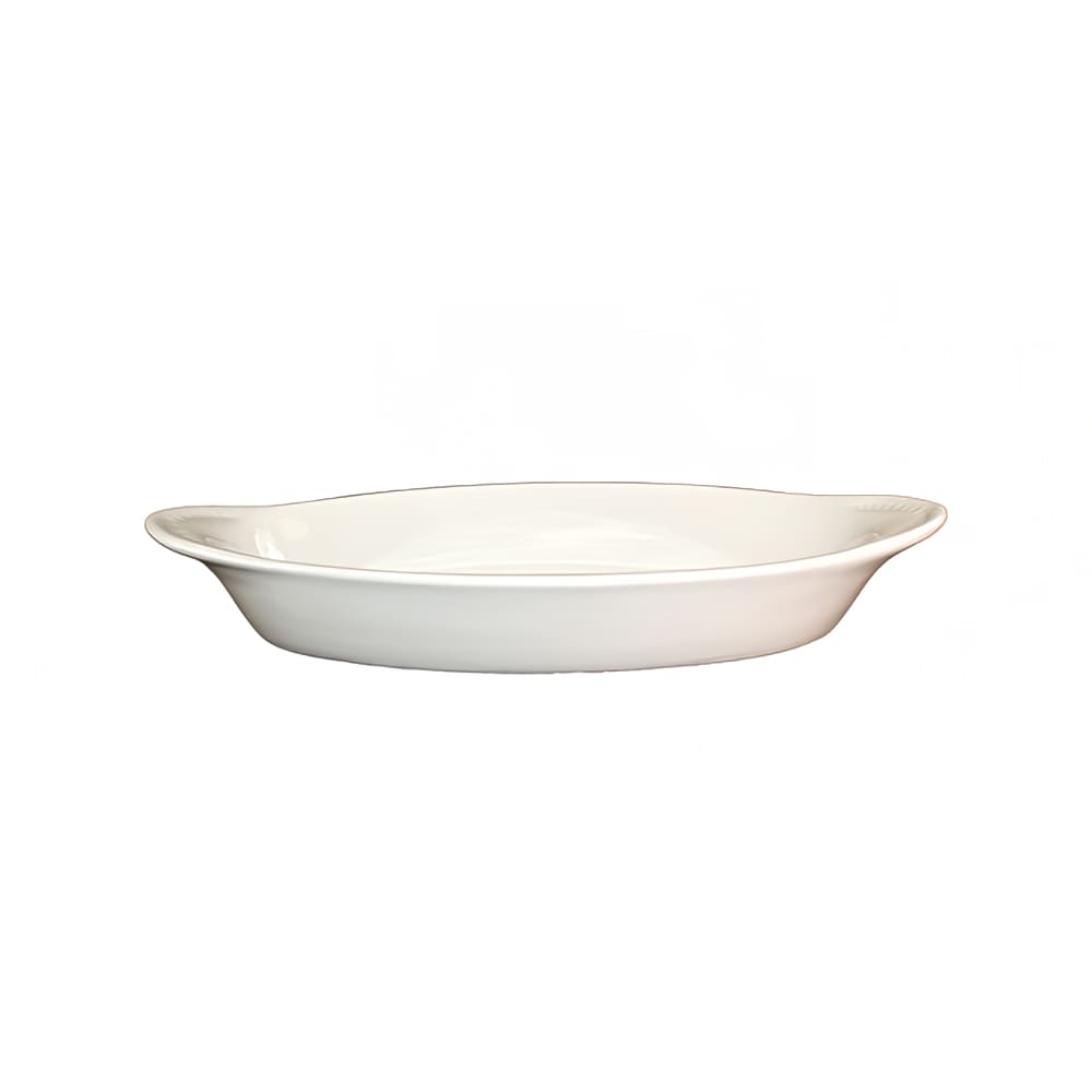 129-WRO8AW 8 oz. Oval, Welsh Rarebit - Stoneware, American White