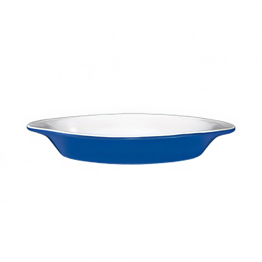 129-WRO8EWLB 8 oz. Oval, Welsh Rarebit - Stoneware, Light Blue/European White