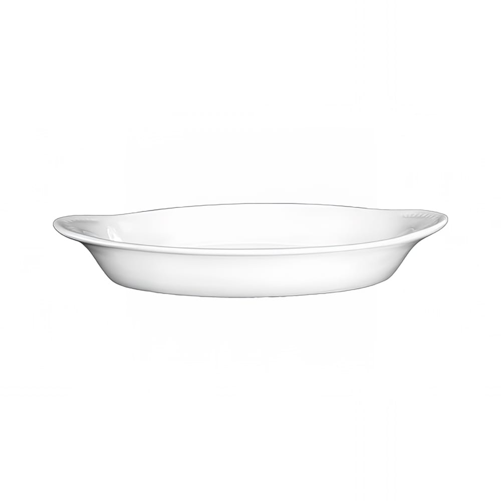 129-WRO12EW 12 oz. Oval, Rarebit - Porcelain, European White