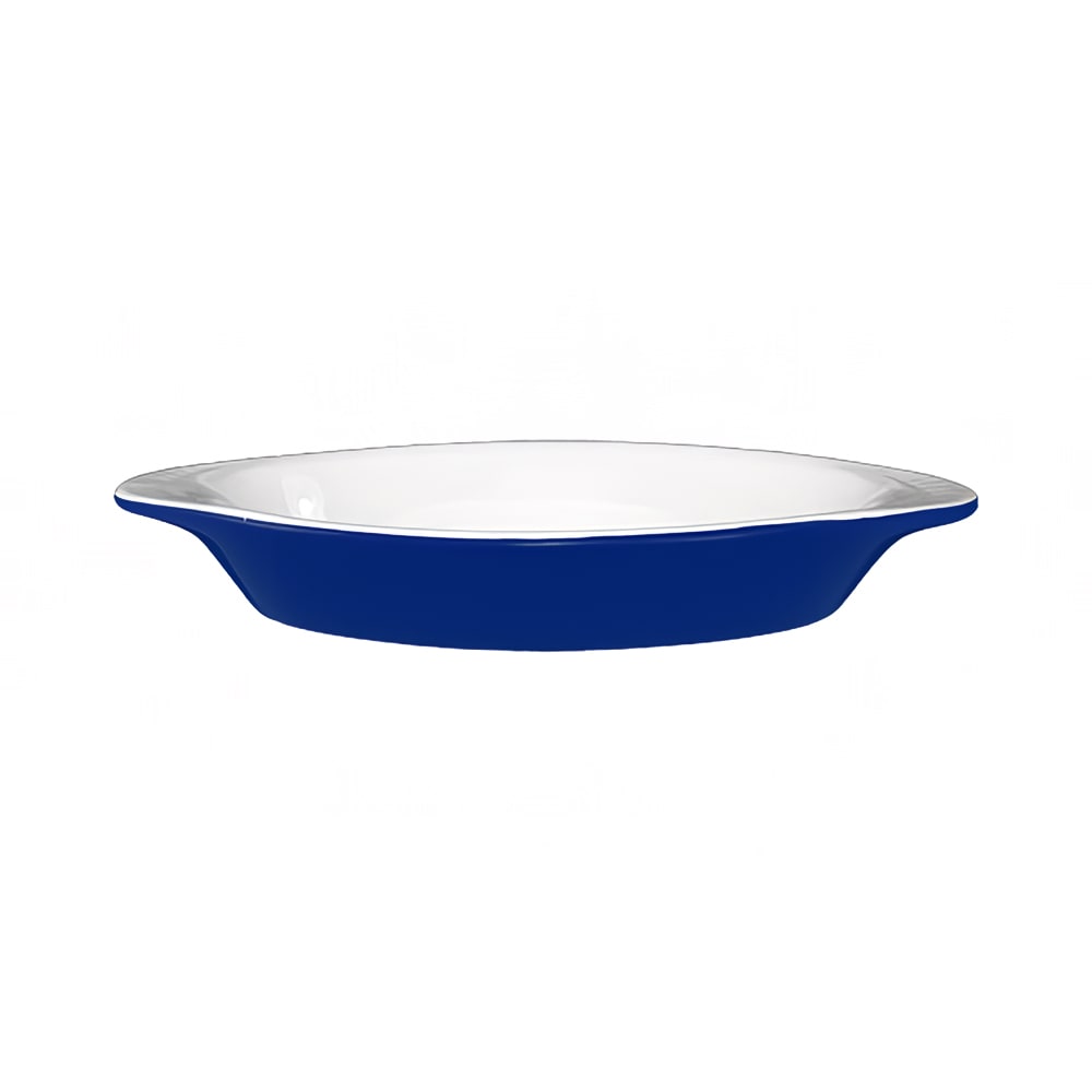 129-WRO8EWCB 8 oz. Oval, Welsh Rarebit - Stoneware, Cobalt Blue/European White