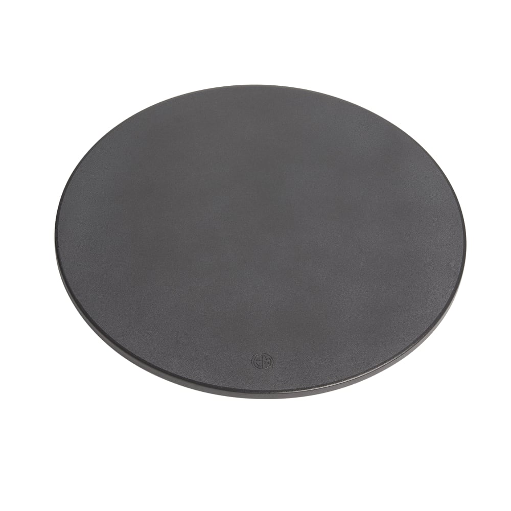 166-PSB16 16" Round Pizza Baking Stone - Cordierite, Black