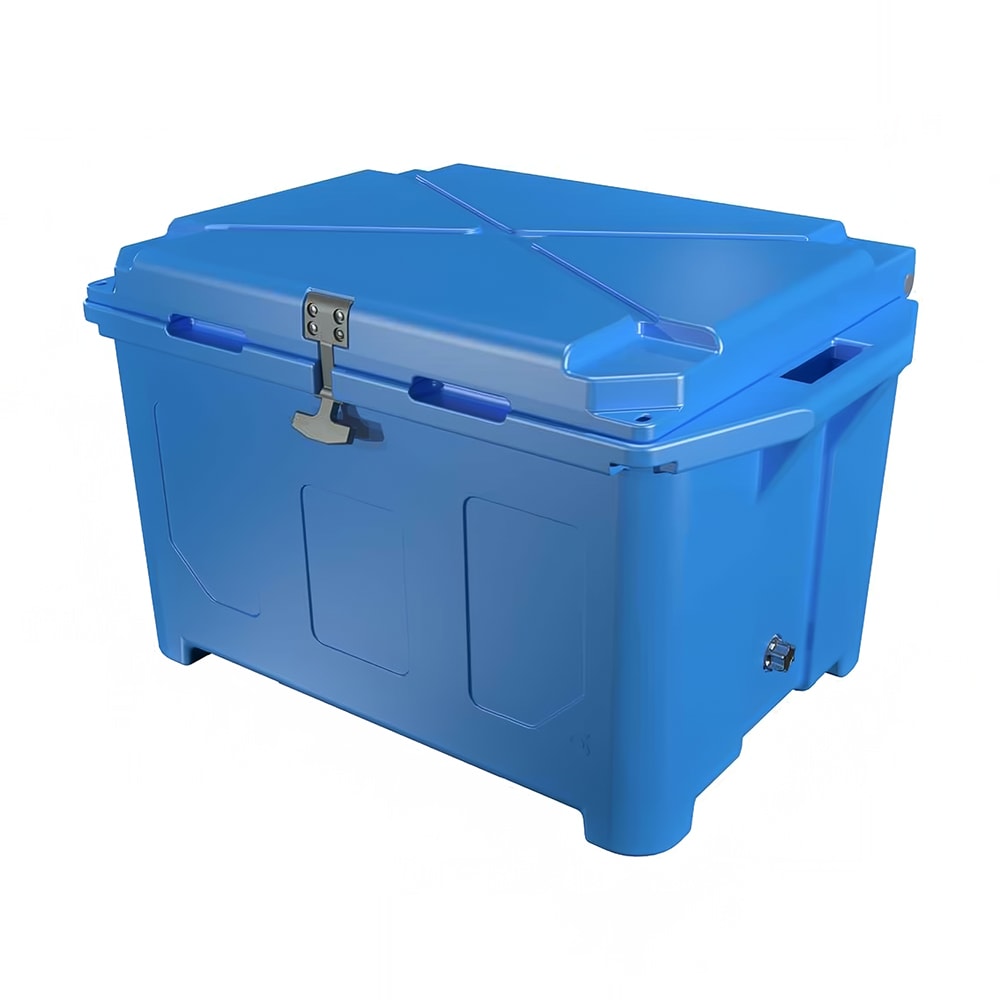 621-HR02PD Insulated Food Carrier - 31 1/2" x 21 1/2" x 19 1/4", Blue