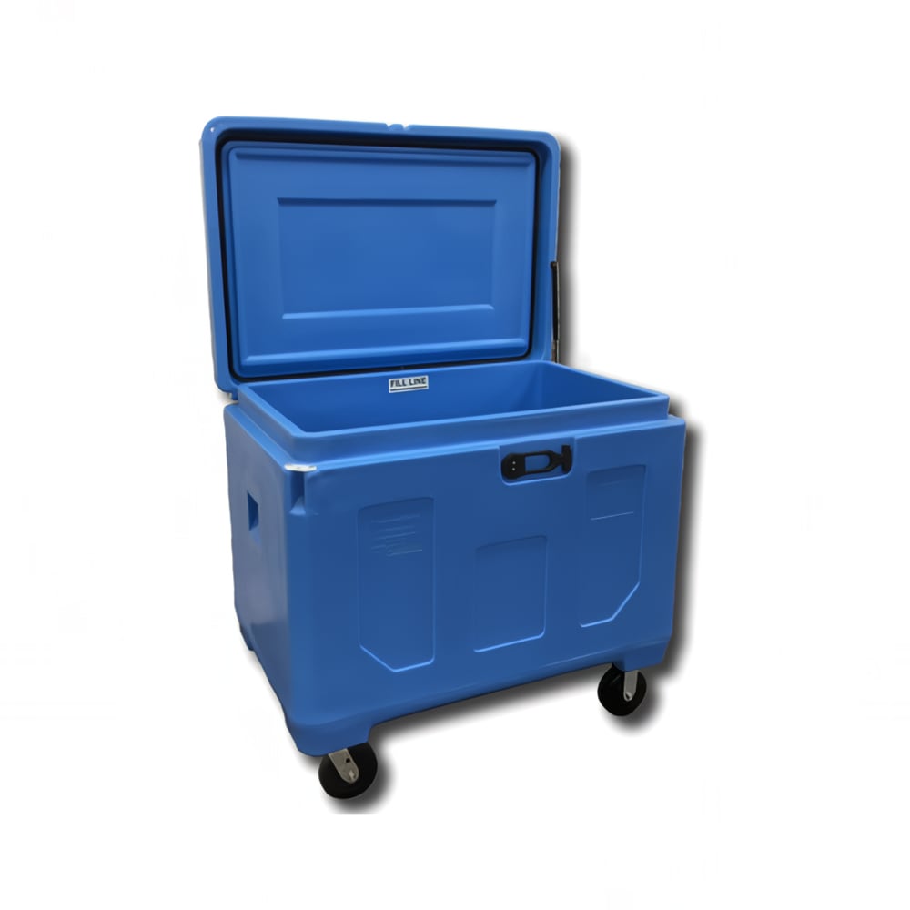 621-HR440LLC Insulated Food Carrier - 46 1/5" x 31 1/2" x 42 5/16", Blue