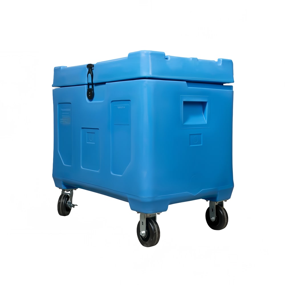 621-HR11P3LC Insulated Food Carrier - 43" x 27 1/2" x 40", Blue
