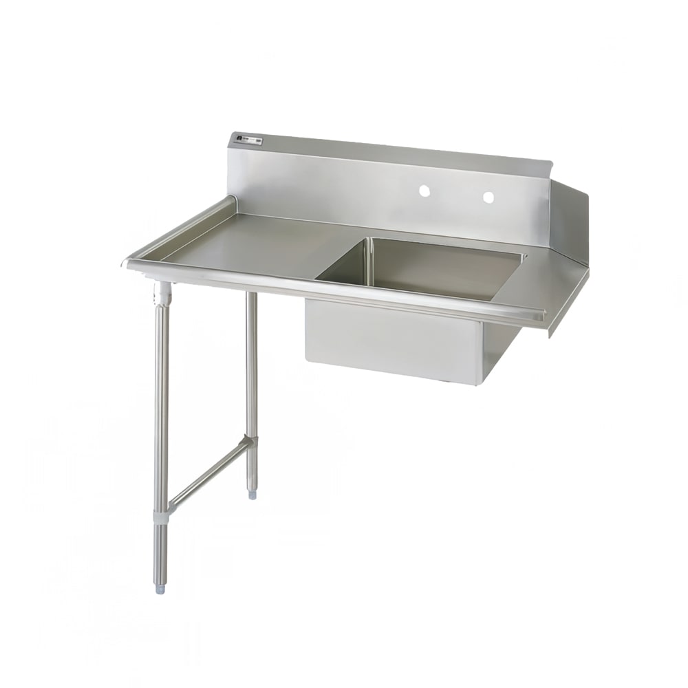 416-JDTS2060L 60" Soiled Dishtable w/ 20 x 20 x 8" Bowl & 16 ga Stainless Legs, L t...