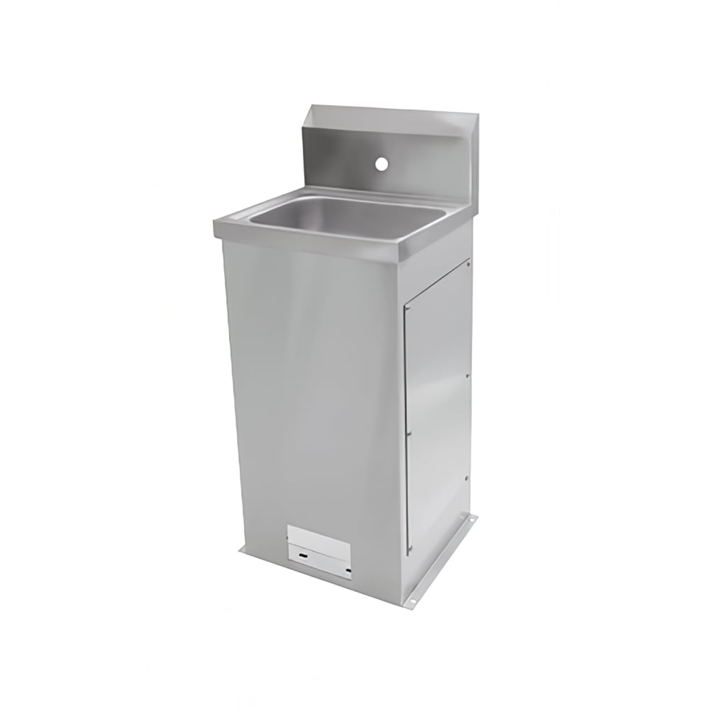 416-PBHSF1410 Pedestal Commercial Hand Sink w/ 13 1/2"L x 9 1/2"W x 5"D Bowl, Peda...