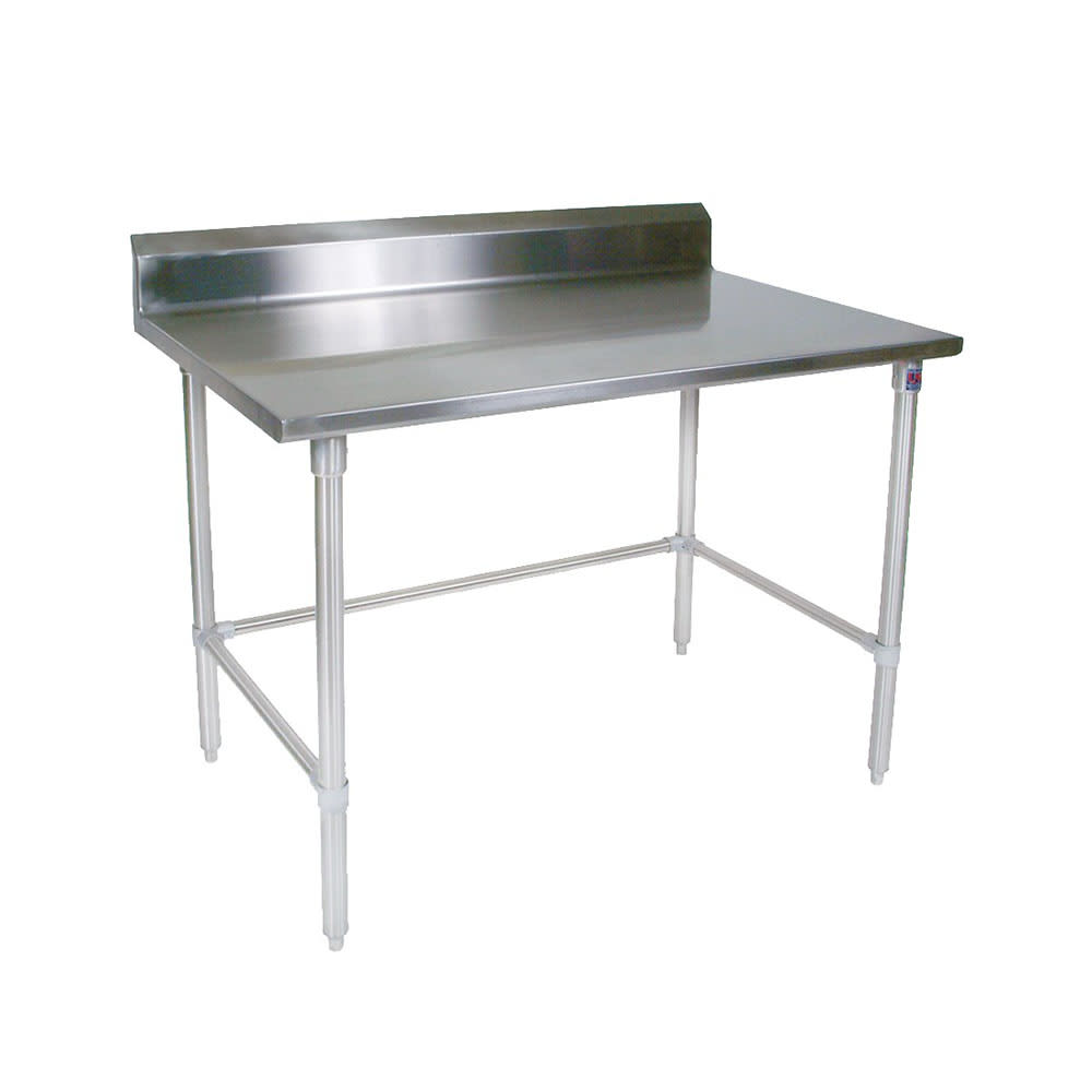 416-ST4R52430SBK 30" 14 ga Work Table w/ 300 Series Stainless Top, 5" Backsplash