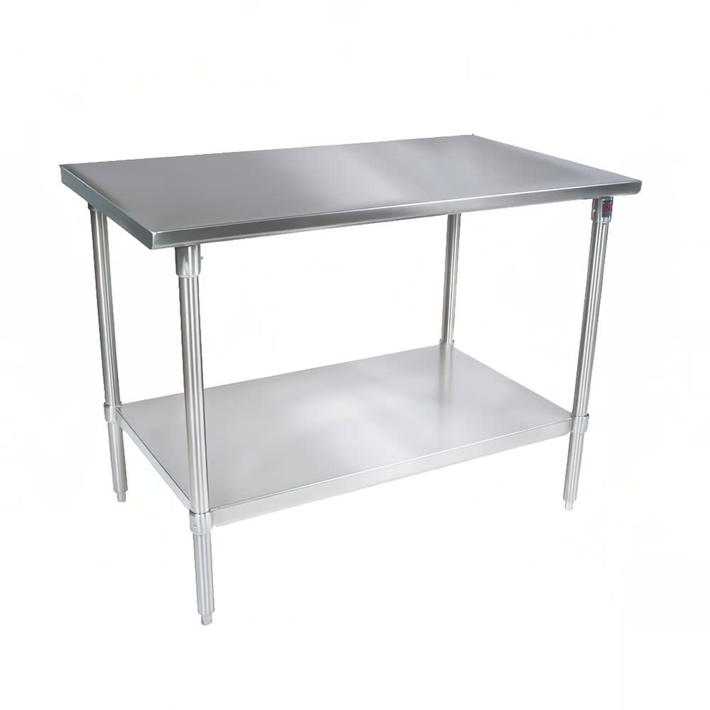 416-ST42460SSK 60" 14 ga Work Table w/ Undershelf & 300 Series Stainless Flat Top
