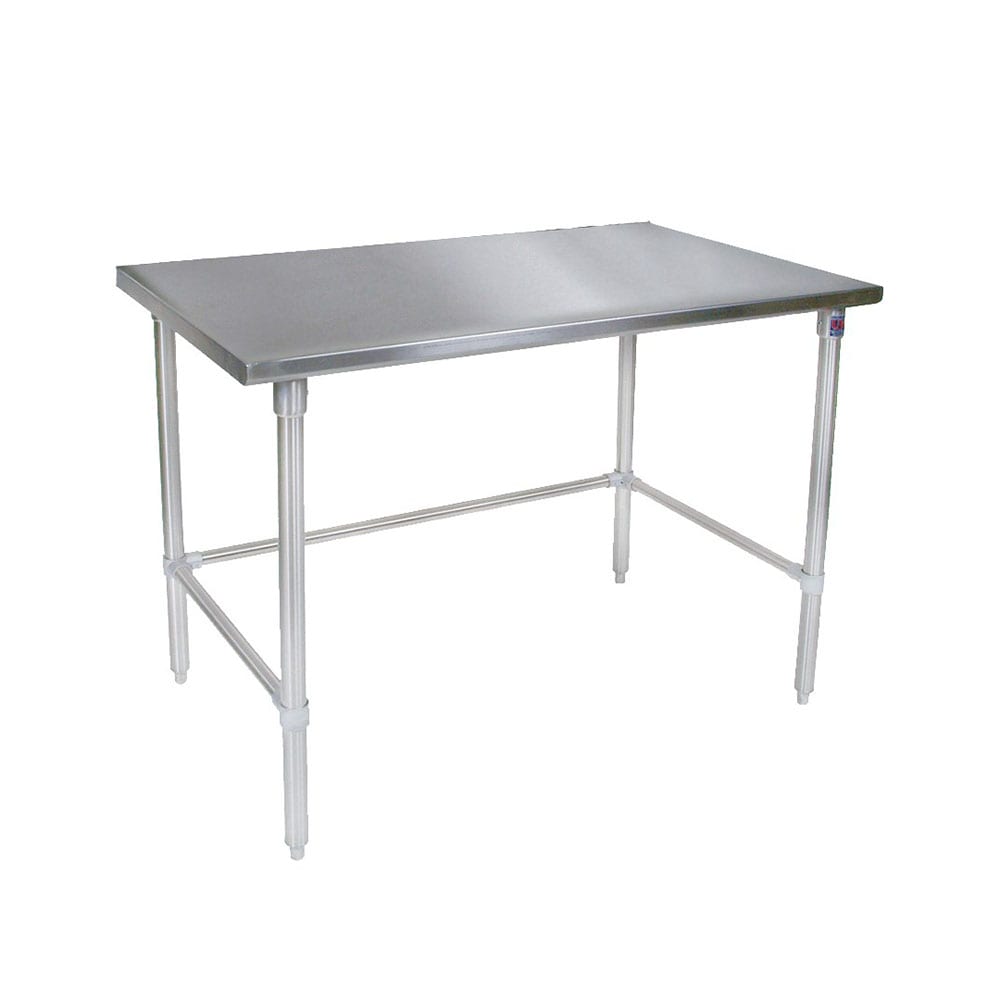 416-ST430120GSK 120" 14 ga Work Table w/ Undershelf & 300 Series Stainless Flat Top