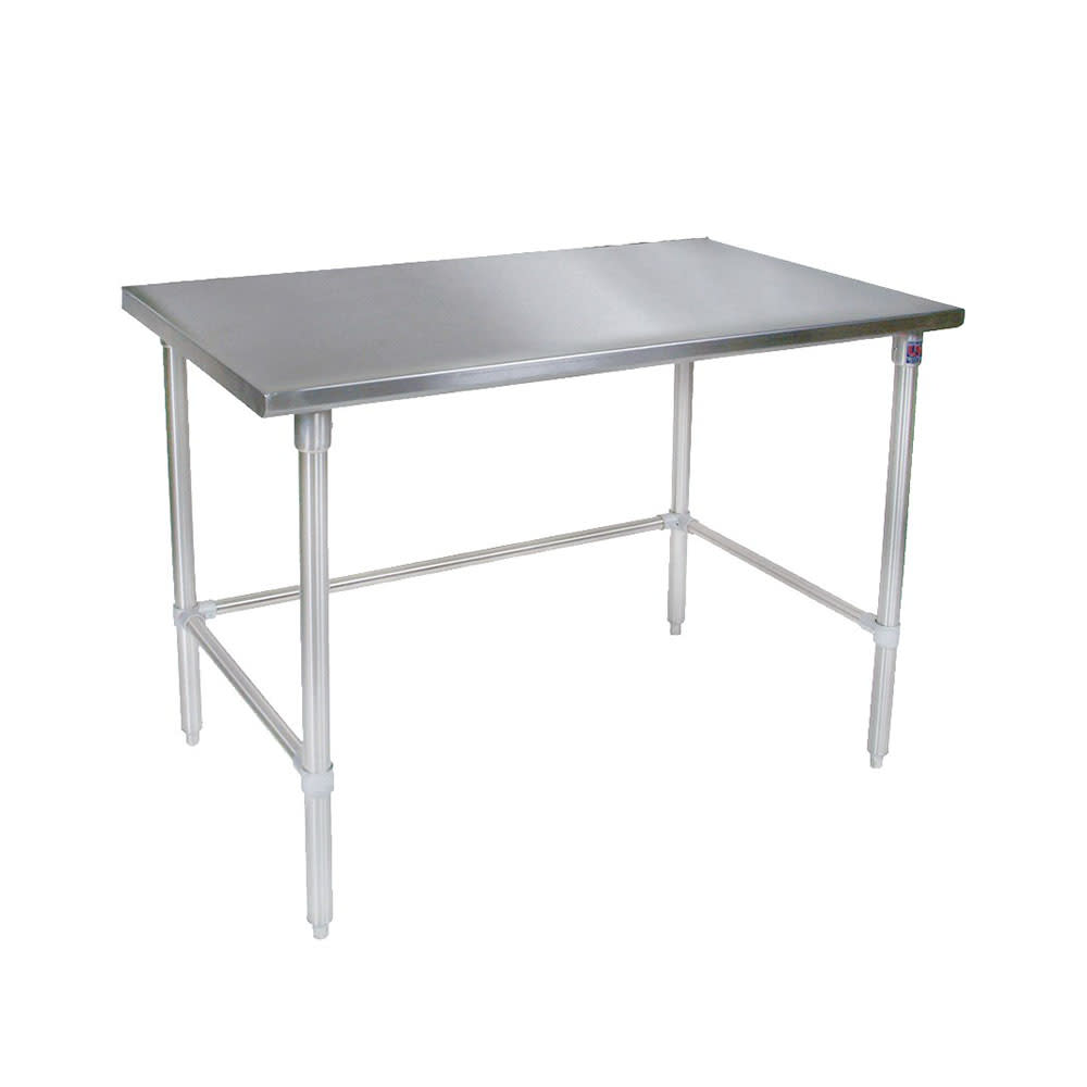 416-ST430108SSK 108" 14 ga Work Table w/ Undershelf & 300 Series Stainless Flat Top