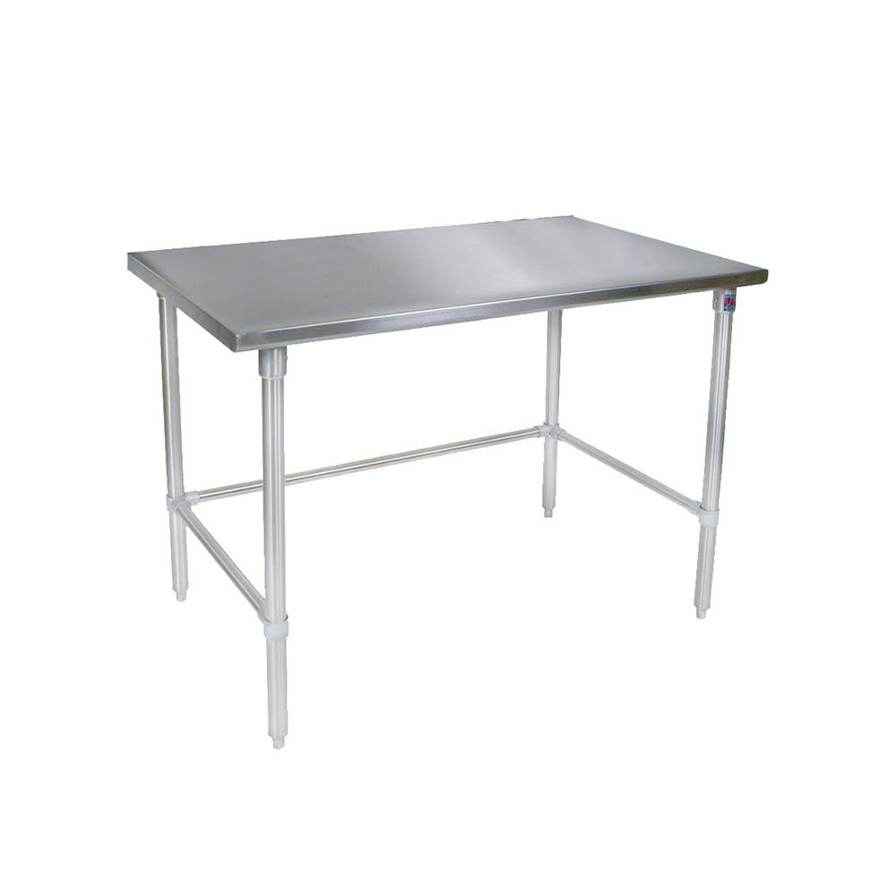 416-ST43672SSK 72" 14 ga Work Table w/ Undershelf & 300 Series Stainless Flat Top