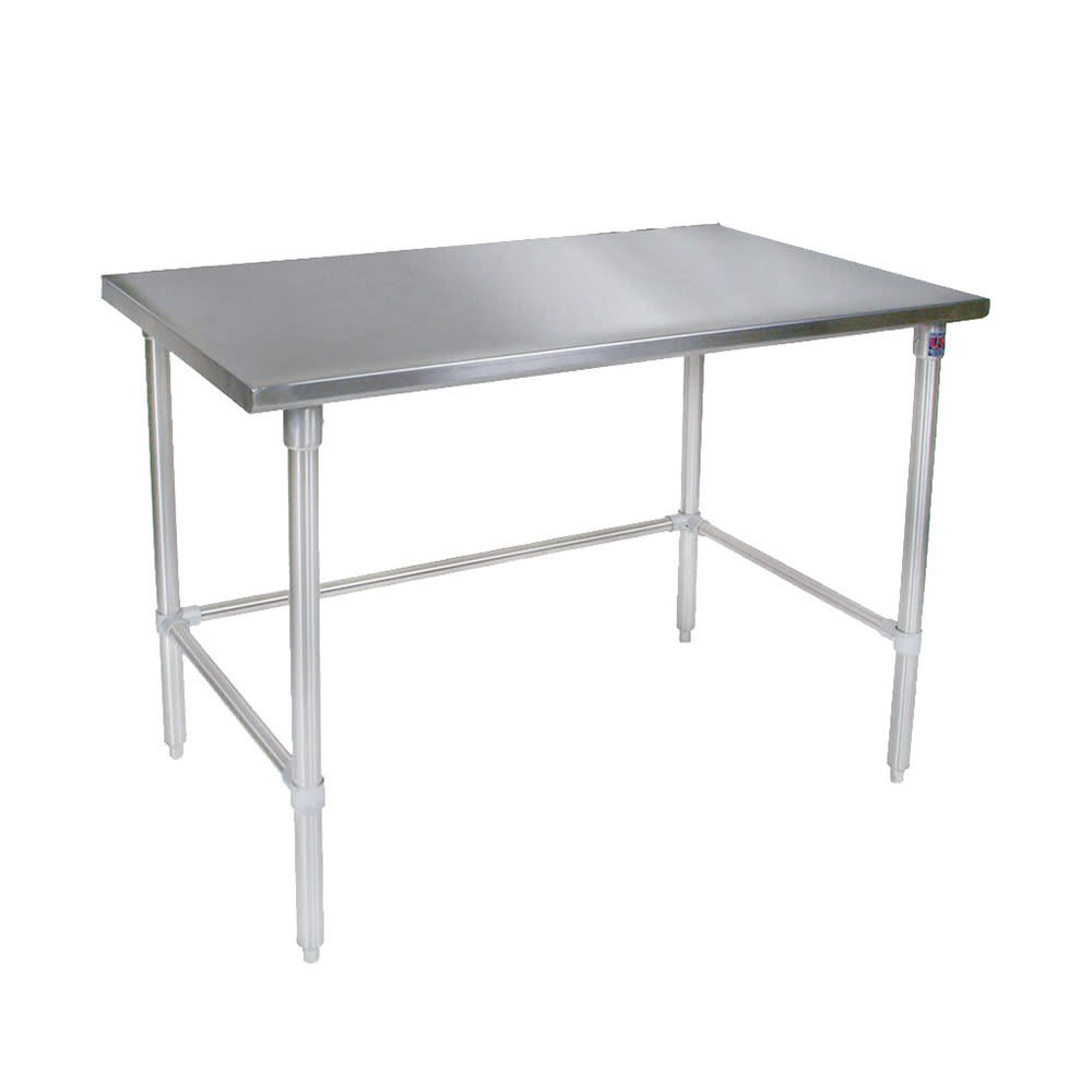 416-ST43696SSK 96" 14 ga Work Table w/ Undershelf & 300 Series Stainless Flat Top