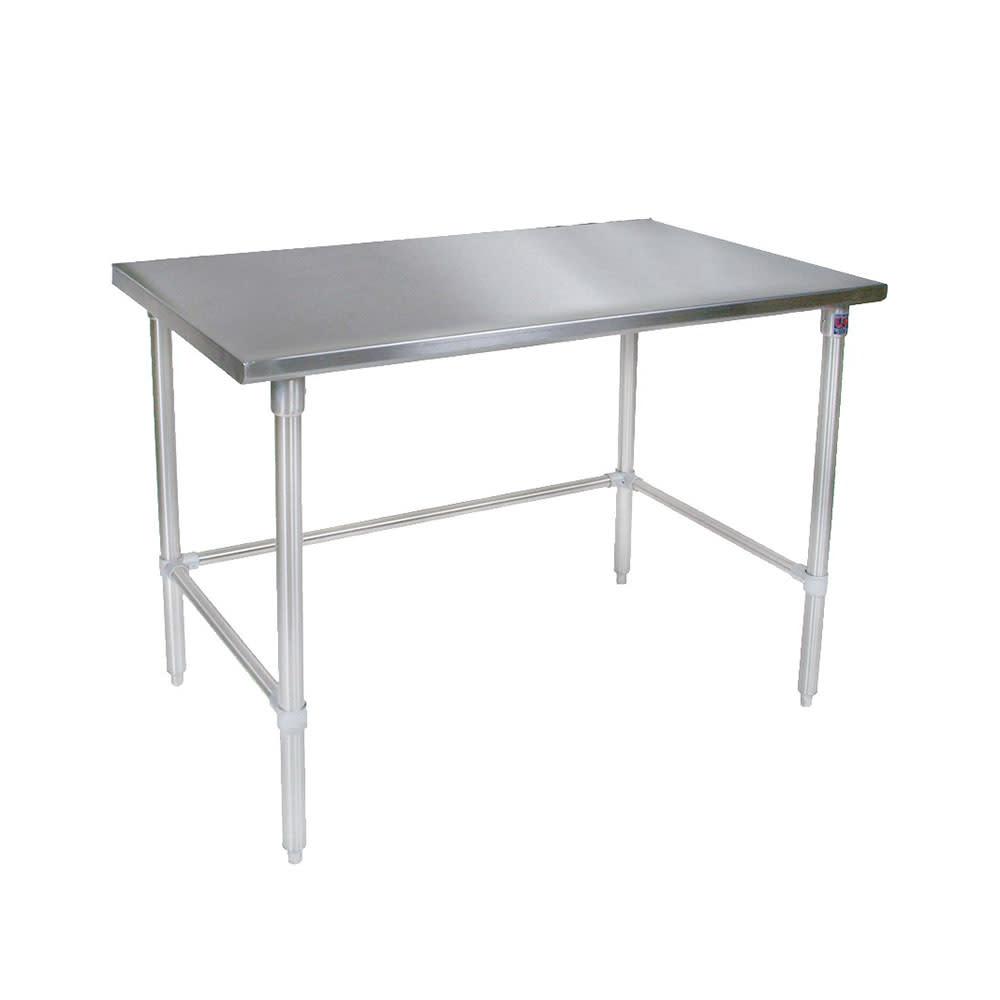 416-ST43060SSK 60" 14 ga Work Table w/ Undershelf & 300 Series Stainless Flat Top