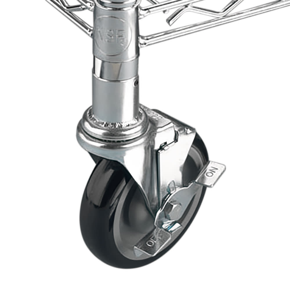 Krowne 28151S Universal Shelving Caster Set w/ 5" Wheels