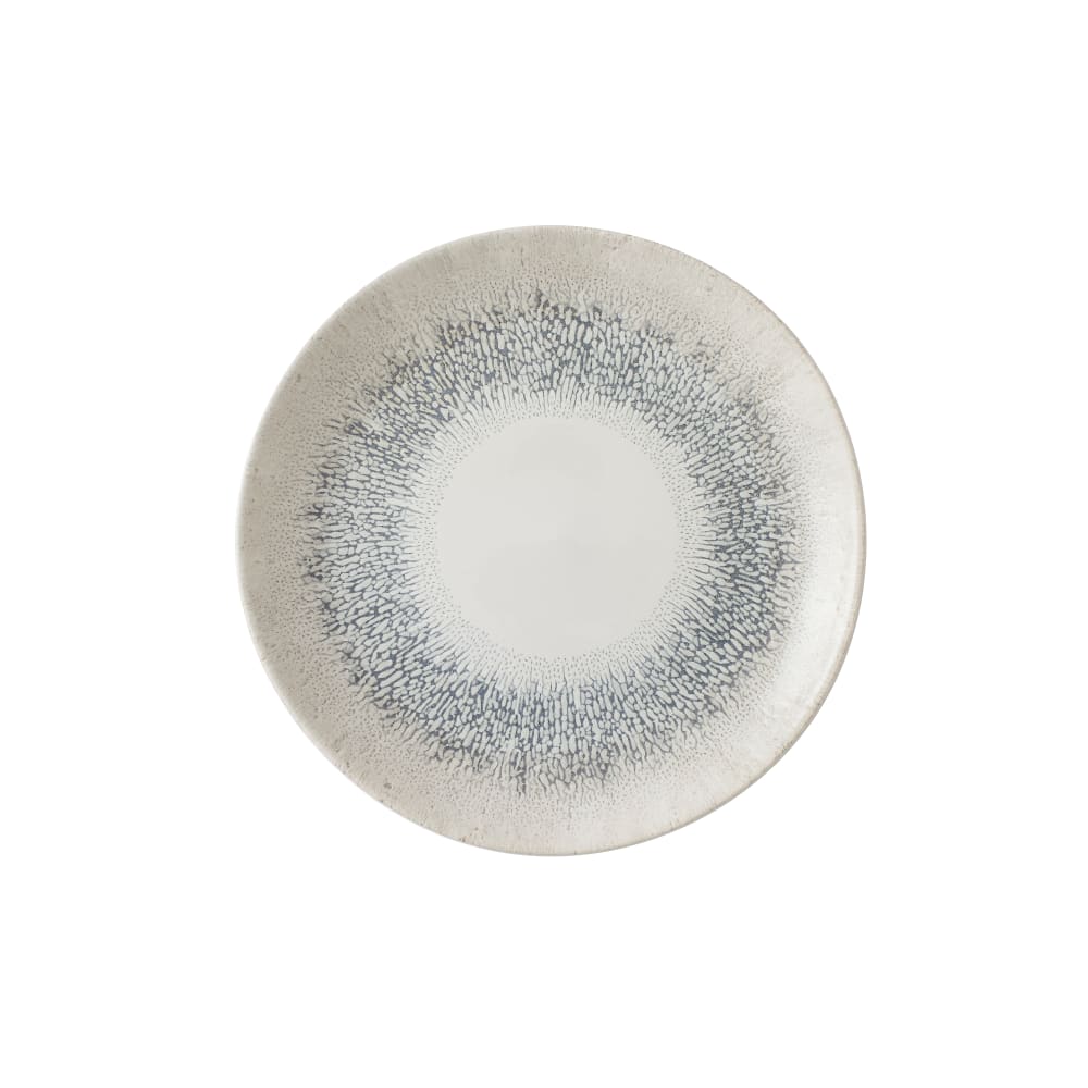 893-FSGYEVP81 8 2/3" Round Studio Prints® Fusion Coupe Plate - Ceramic, Agate Gray