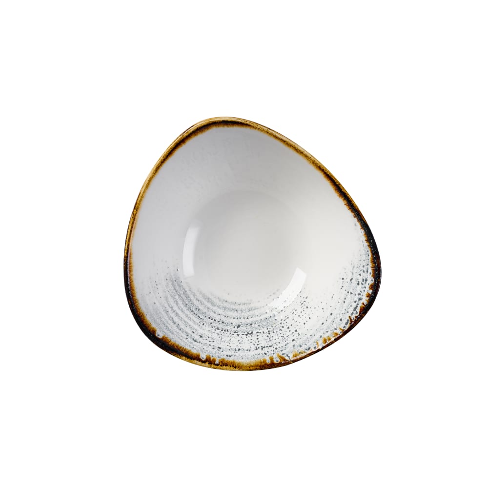893-HAJGTRB71 13 oz Triangular Studio Prints® Homespun Accents Rolled Edge Bowl - Ceramic, Jasper...