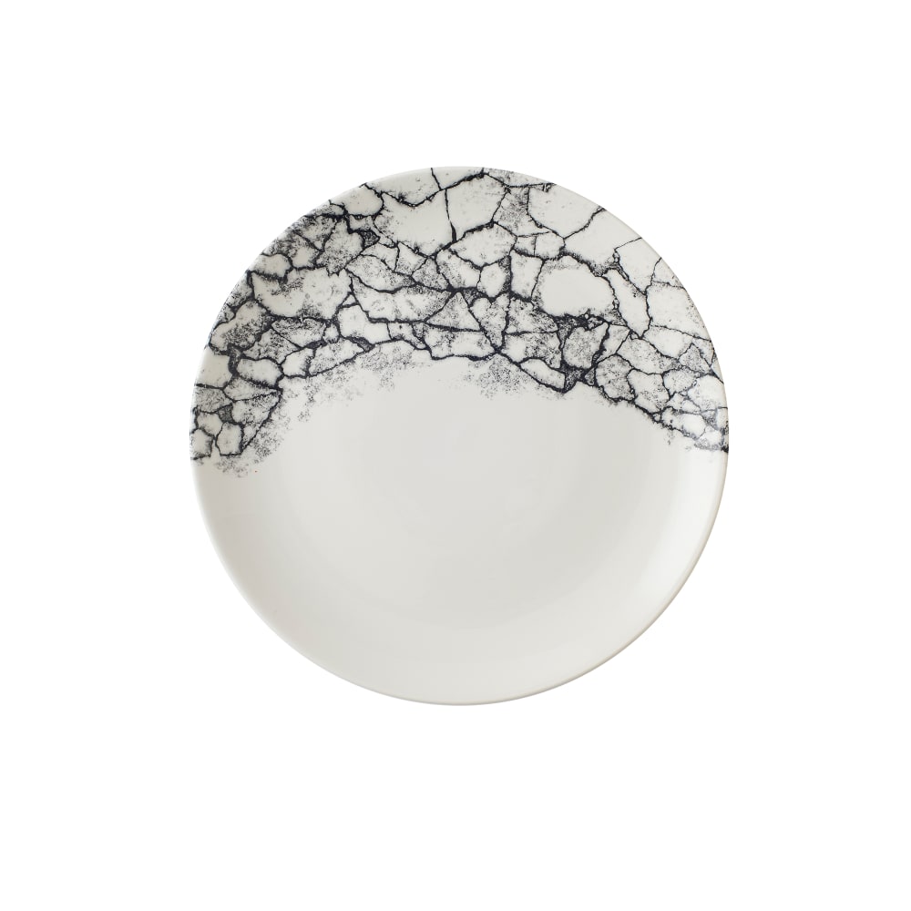 893-KAQBEV101 10 1/4" Round Studio Prints® Kintsugi Accents Coupe Plate - Ceramic, Quartz Bl...