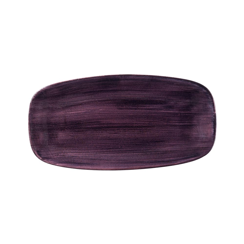 893-PADPXO141 13 7/8" x 7 3/8" Oblong Stonecast® Patina Rolled Edge Chefs' Plate N...