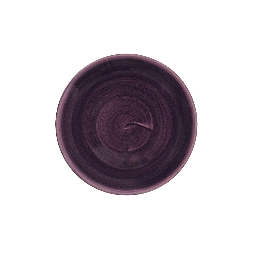 893-PADPEVP81 8 2/3" Round Stonecast® Patina Coupe Rolled Edge Plate - Ceramic, Deep Purple