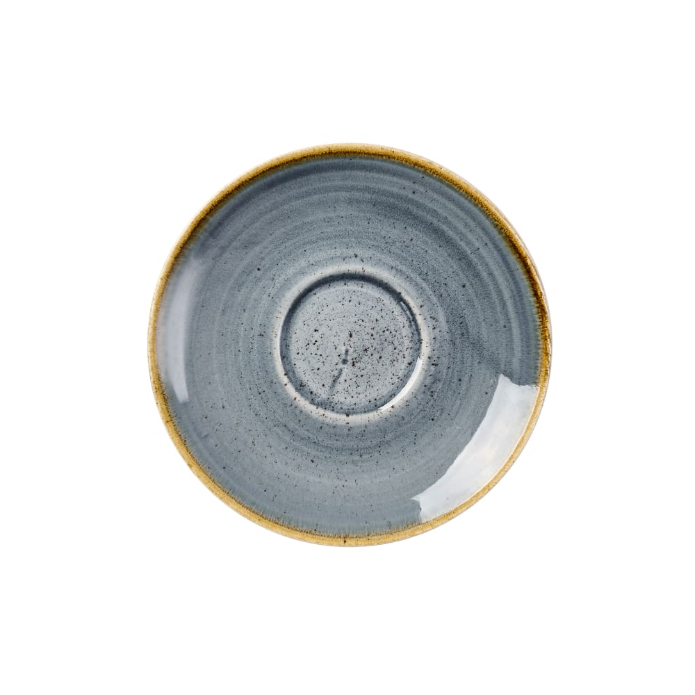 893-SBBSCSS1 6 1/4" Round Stonecast® Saucer for SBBSCB281 - Ceramic, Blueberry