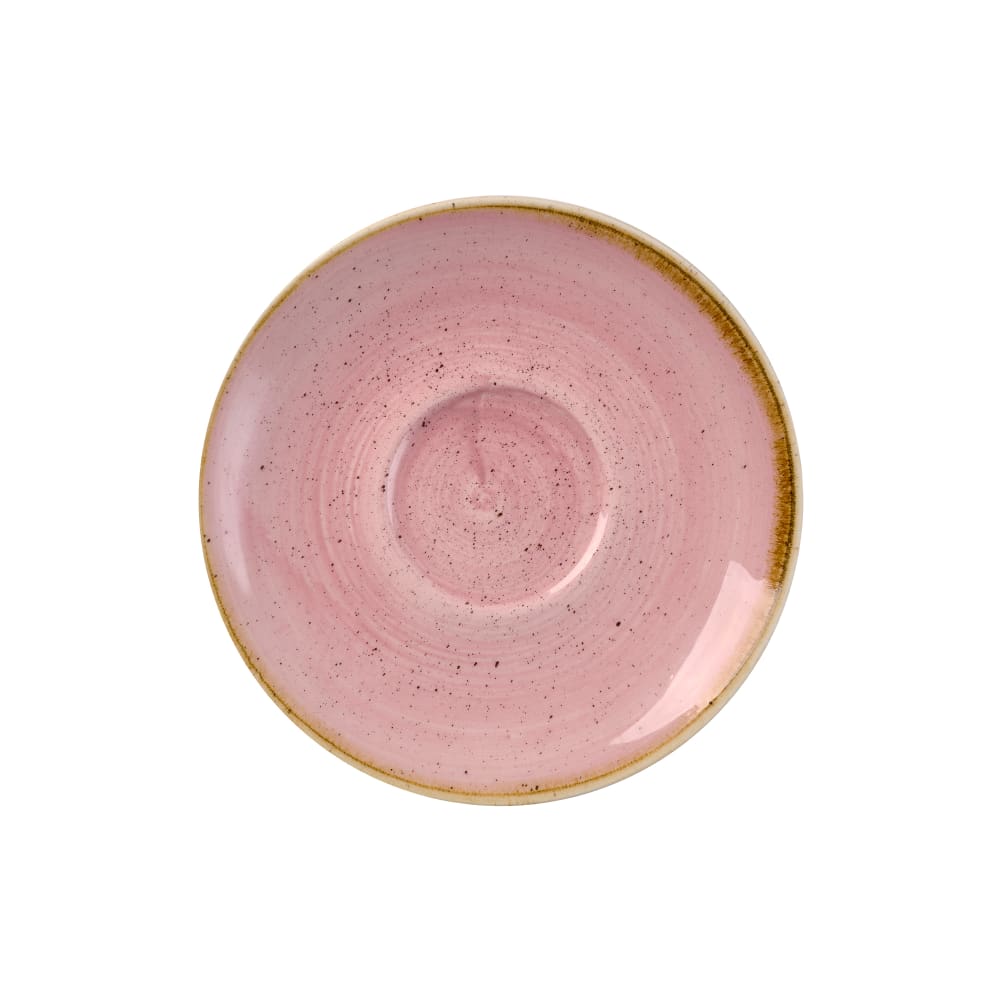 893-SPPSCSS1 6 1/4" Round Stonecast® Saucer for SPPSCB281 - Ceramic, Petal Pink