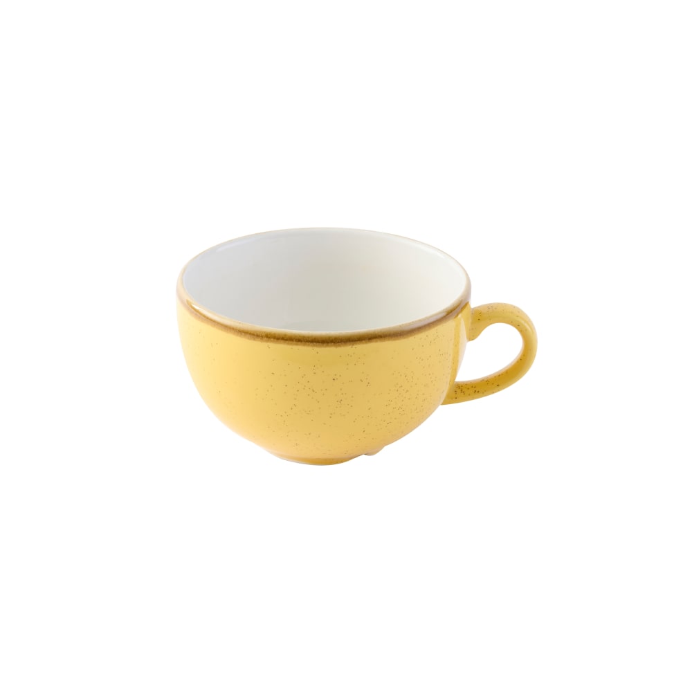 893-SMSSCB281 12 oz Stonecast® Cappuccino Cup - Ceramic, Mustard Seed Yellow