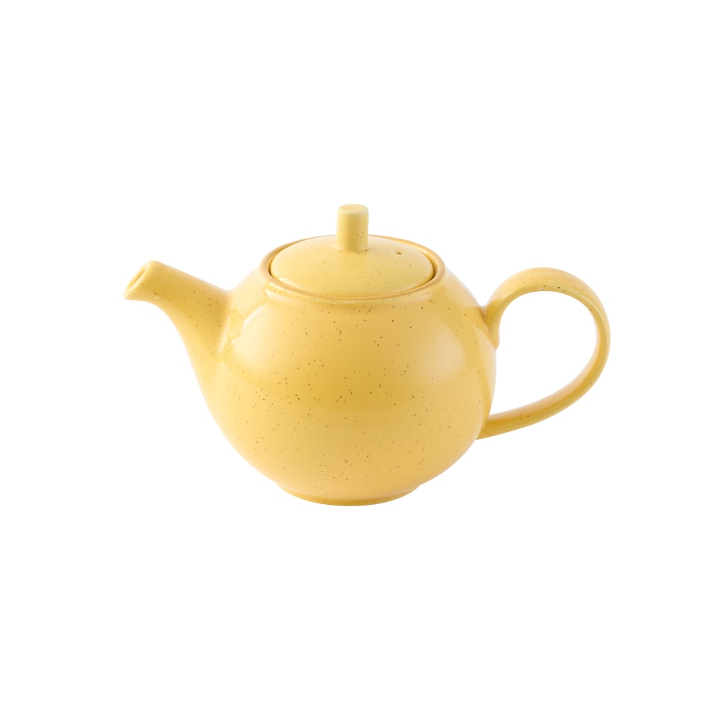 893-SMSSSB151 15 oz Stonecast® Teapot - Ceramic, Mustard Seed Yellow
