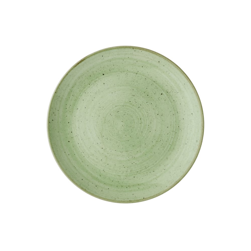 893-SSASEVP81 8 2/3" Round Stonecast® Coupe Rolled Edge Plate - Ceramic, Sage Green