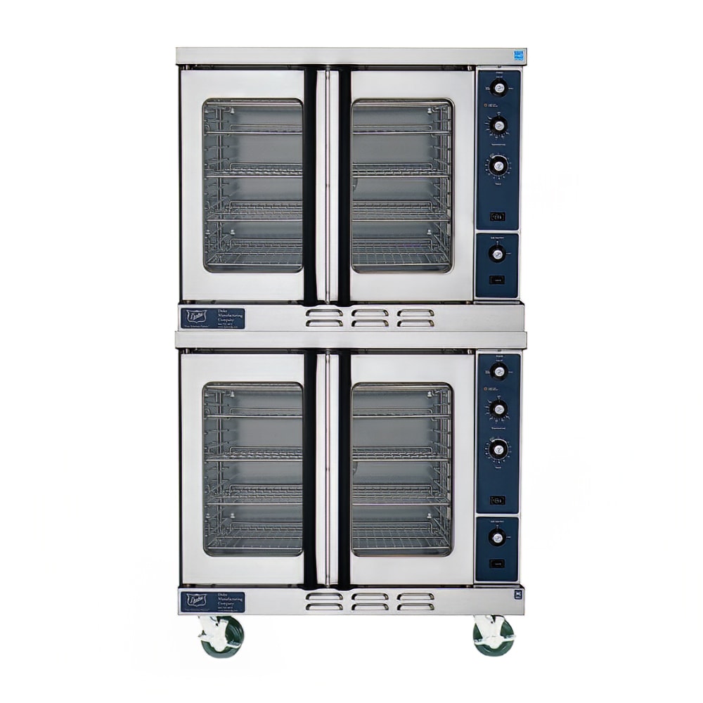 066-613QG2XXNG Double Full Size Natural Gas Convection Oven - 80,000 BTU