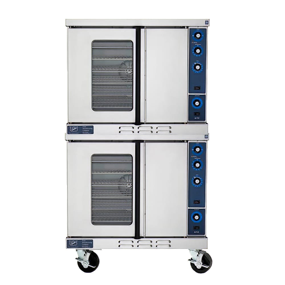 066-613G2VNG Double Full Size Natural Gas Convection Oven - 80,000 BTU