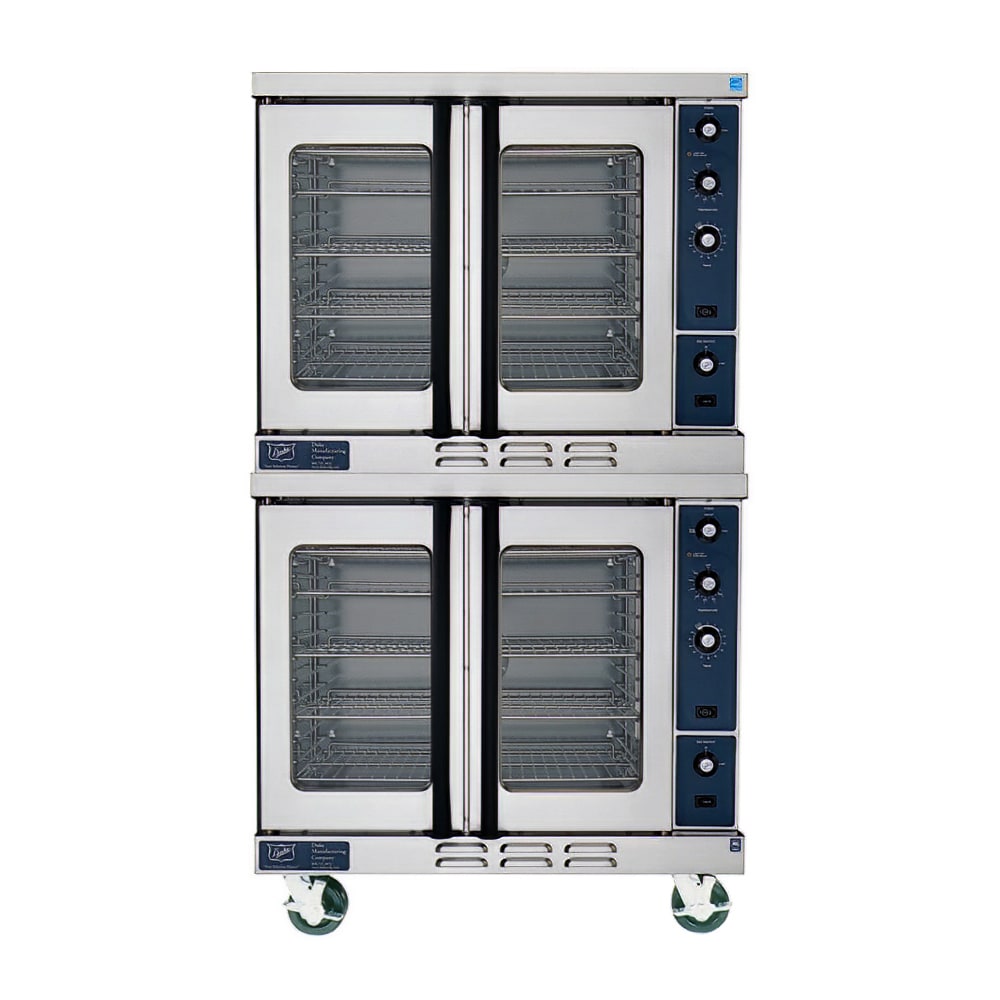 066-613QG4XXNG Double Full Size Natural Gas Convection Oven - 46,000 BTU