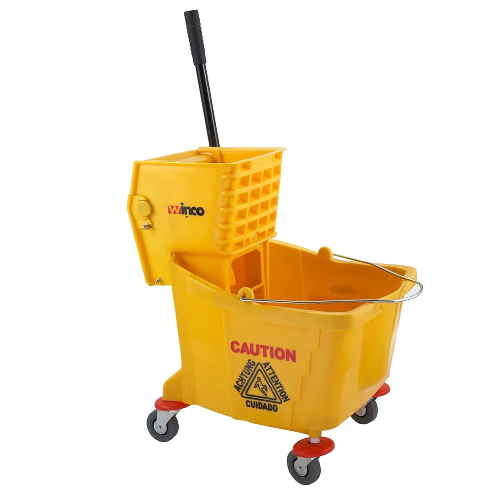 080-MPB36 36 qt Mop Bucket Combo - Side Press Wringer, Yellow