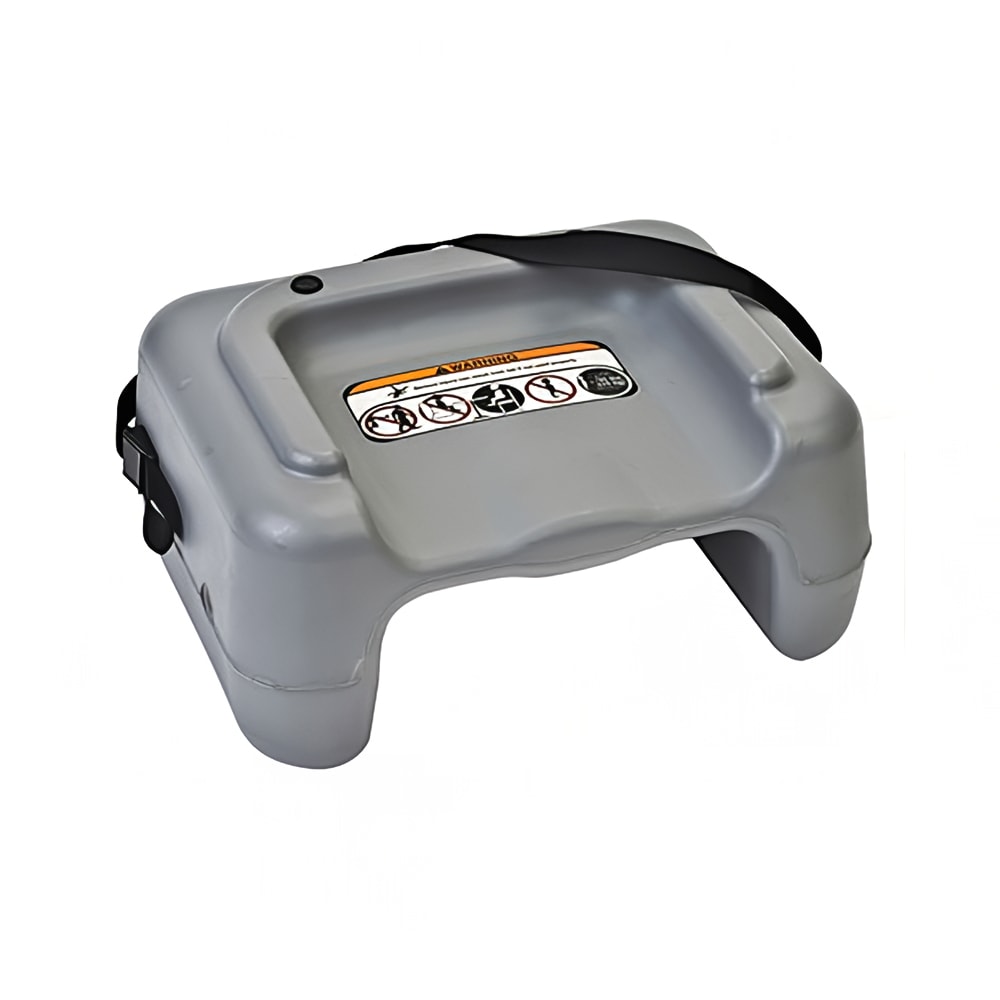 107-KB85401S Dual Height Booster Seat w/ Waist Strap - Plastic, Dark Gray