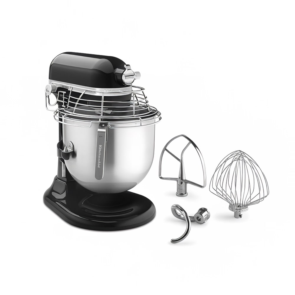 449-KSMC895OB 8 qt KitchenAid® Planetary Mixer -  Countertop, Onyx Black, 1 1/3 hp, 120v