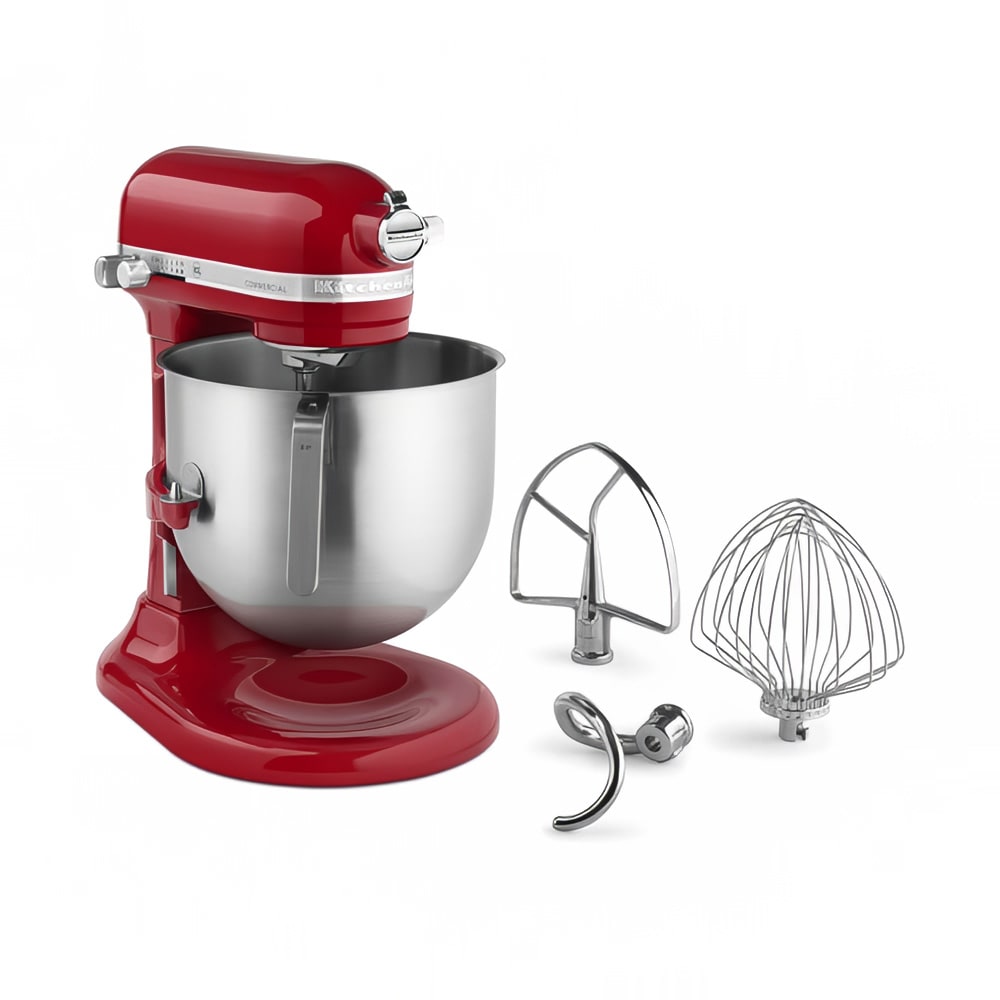 449-KSM8990ER 8 qt KitchenAid® Planetary Mixer -  Countertop, Empire Red, 1 1/3 hp, 120v