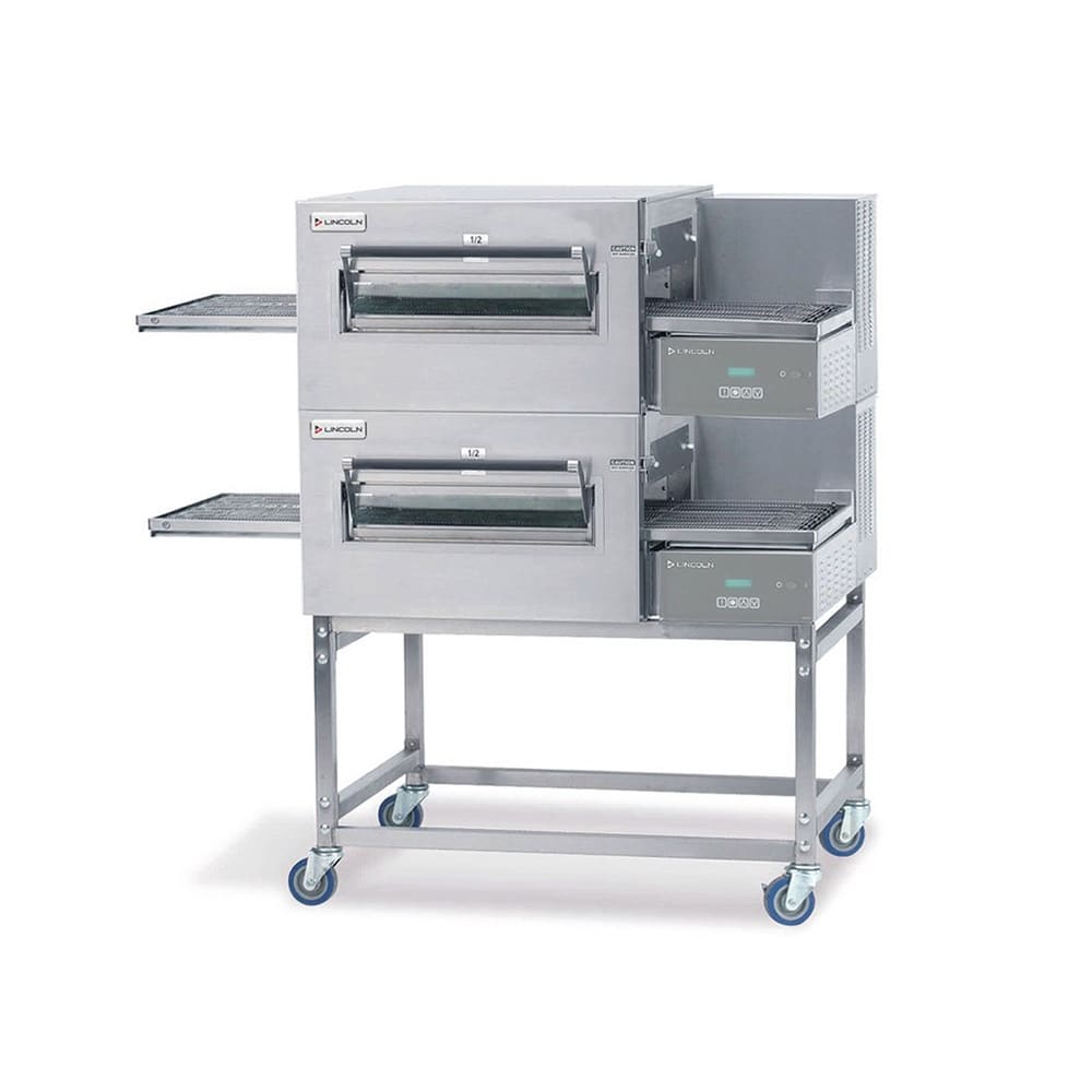 054-11802V 56" Electric Double Impinger Conveyor Oven - 208v/1ph