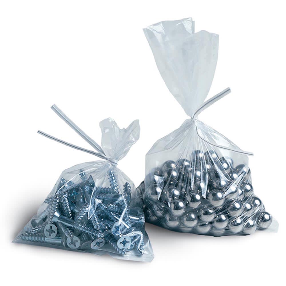 909-12F0608 Open Ended Flat Bag - 6" x 8", 1.25 mil LDPE, Clear
